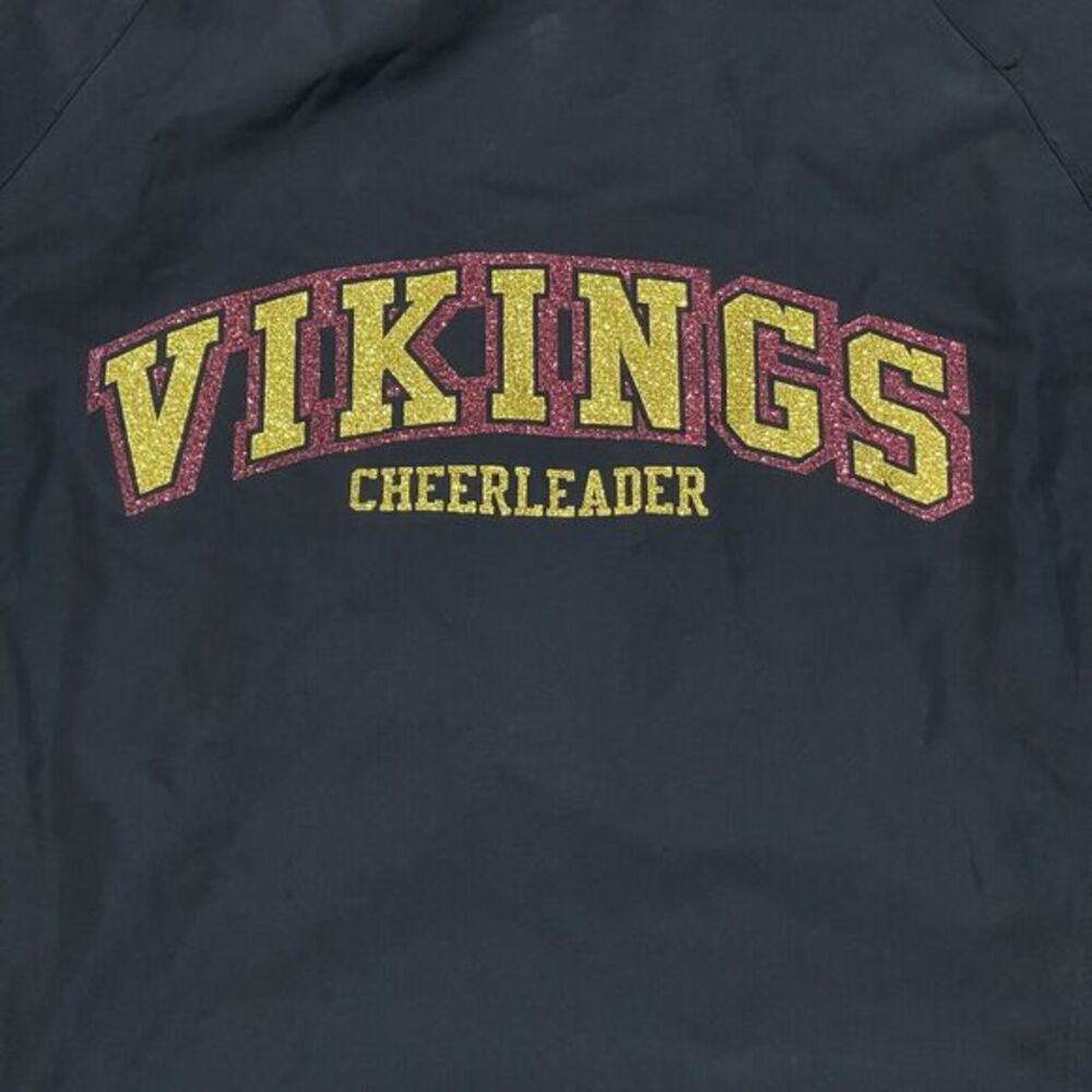 Forest‎ Grove Vikings Cheerleader Jacket Womens Medium Black Highschool Oregon - Picture 7 of 10